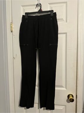 Scrubstar Black Jogger Pants with Teal Accents